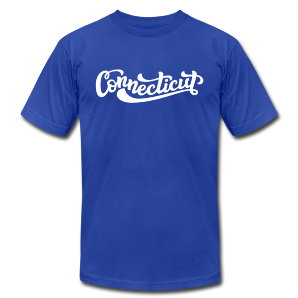 Connecticut T-Shirt - Hand Lettered Unisex Connecticut T Shirt - royal blue