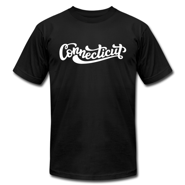 Connecticut T-Shirt - Hand Lettered Unisex Connecticut T Shirt - black