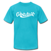 Connecticut T-Shirt - Hand Lettered Unisex Connecticut T Shirt - turquoise