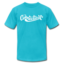 Connecticut T-Shirt - Hand Lettered Unisex Connecticut T Shirt - turquoise