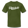 Connecticut T-Shirt - Hand Lettered Unisex Connecticut T Shirt - olive