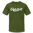 Connecticut T-Shirt - Hand Lettered Unisex Connecticut T Shirt - olive