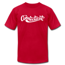 Connecticut T-Shirt - Hand Lettered Unisex Connecticut T Shirt - red