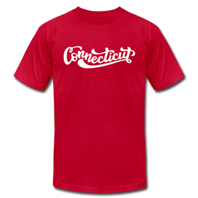 Connecticut T-Shirt - Hand Lettered Unisex Connecticut T Shirt - red