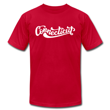 Connecticut T-Shirt - Hand Lettered Unisex Connecticut T Shirt - red