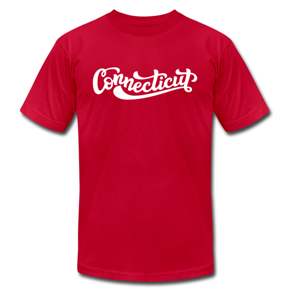 Connecticut T-Shirt - Hand Lettered Unisex Connecticut T Shirt - red