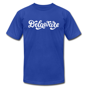 Delaware T-Shirt - Hand Lettered Unisex Delaware T Shirt - royal blue