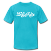 Delaware T-Shirt - Hand Lettered Unisex Delaware T Shirt - turquoise