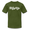Delaware T-Shirt - Hand Lettered Unisex Delaware T Shirt - olive