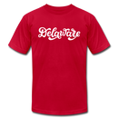 Delaware T-Shirt - Hand Lettered Unisex Delaware T Shirt - red