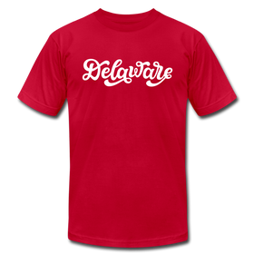 Delaware T-Shirt - Hand Lettered Unisex Delaware T Shirt - red