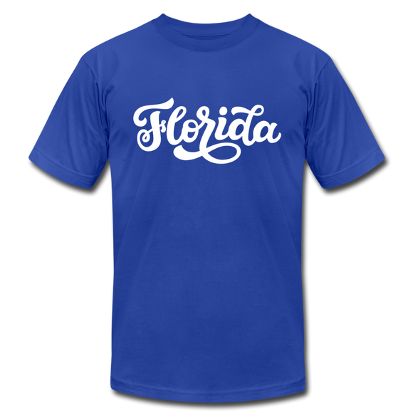 Florida T-Shirt - Hand Lettered Unisex Florida T Shirt - royal blue