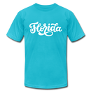 Florida T-Shirt - Hand Lettered Unisex Florida T Shirt - turquoise