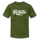 Florida T-Shirt - Hand Lettered Unisex Florida T Shirt - olive