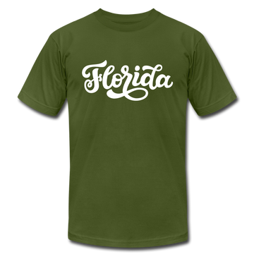 Florida T-Shirt - Hand Lettered Unisex Florida T Shirt - olive