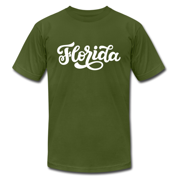 Florida T-Shirt - Hand Lettered Unisex Florida T Shirt - olive