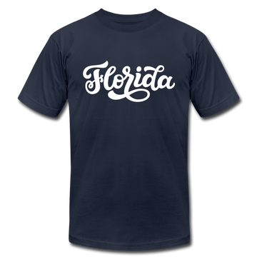 Florida T-Shirt - Hand Lettered Unisex Florida T Shirt - navy