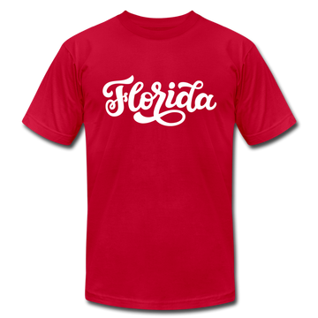 Florida T-Shirt - Hand Lettered Unisex Florida T Shirt - red