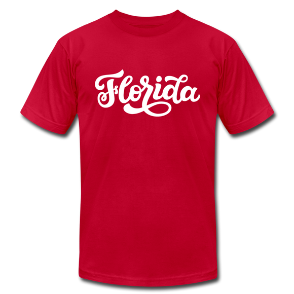 Florida T-Shirt - Hand Lettered Unisex Florida T Shirt - red