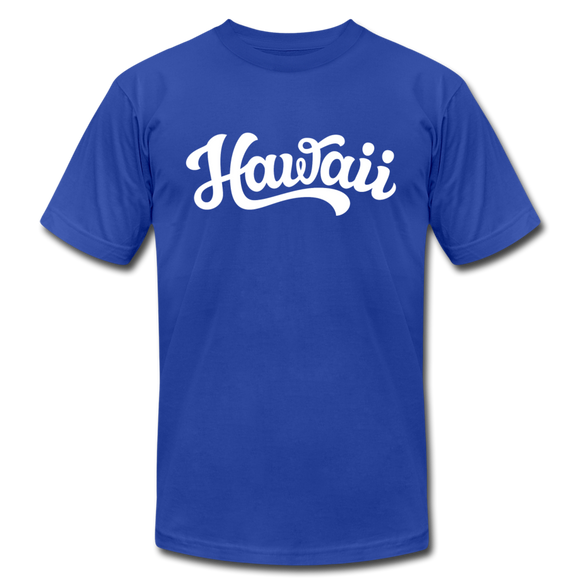 Hawaii T-Shirt - Hand Lettered Unisex Hawaii T Shirt - royal blue
