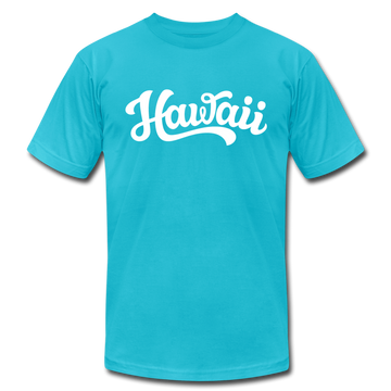 Hawaii T-Shirt - Hand Lettered Unisex Hawaii T Shirt - turquoise