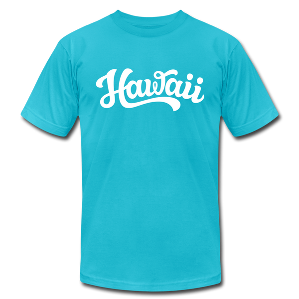 Hawaii T-Shirt - Hand Lettered Unisex Hawaii T Shirt - turquoise