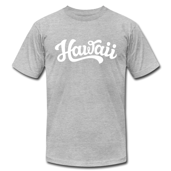 Hawaii T-Shirt - Hand Lettered Unisex Hawaii T Shirt - heather gray