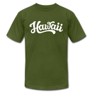 Hawaii T-Shirt - Hand Lettered Unisex Hawaii T Shirt - olive