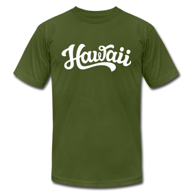 Hawaii T-Shirt - Hand Lettered Unisex Hawaii T Shirt - olive