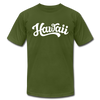 Hawaii T-Shirt - Hand Lettered Unisex Hawaii T Shirt - olive
