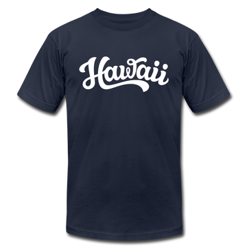 Hawaii T-Shirt - Hand Lettered Unisex Hawaii T Shirt - navy