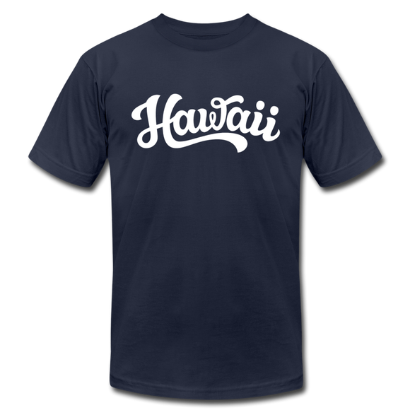 Hawaii T-Shirt - Hand Lettered Unisex Hawaii T Shirt - navy