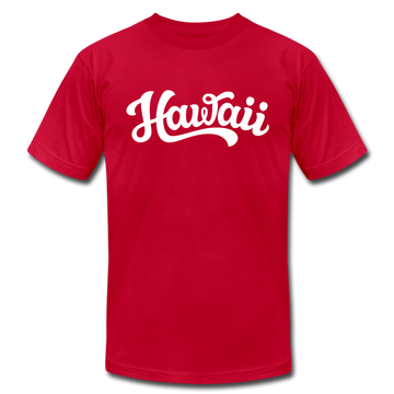 Hawaii T-Shirt - Hand Lettered Unisex Hawaii T Shirt - red