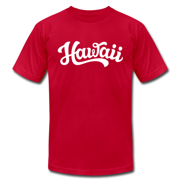 Hawaii T-Shirt - Hand Lettered Unisex Hawaii T Shirt - red