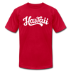 Hawaii T-Shirt - Hand Lettered Unisex Hawaii T Shirt - red