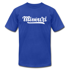 Missouri T-Shirt - Hand Lettered Unisex Missouri T Shirt - royal blue