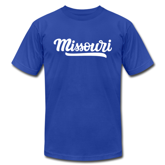 Missouri T-Shirt - Hand Lettered Unisex Missouri T Shirt - royal blue