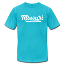 Missouri T-Shirt - Hand Lettered Unisex Missouri T Shirt - turquoise