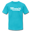 Missouri T-Shirt - Hand Lettered Unisex Missouri T Shirt - turquoise