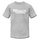 Missouri T-Shirt - Hand Lettered Unisex Missouri T Shirt - heather gray