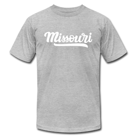Missouri T-Shirt - Hand Lettered Unisex Missouri T Shirt - heather gray