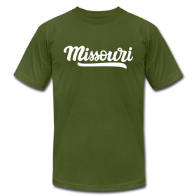 Missouri T-Shirt - Hand Lettered Unisex Missouri T Shirt - olive