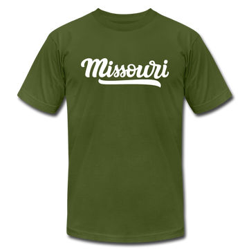 Missouri T-Shirt - Hand Lettered Unisex Missouri T Shirt - olive