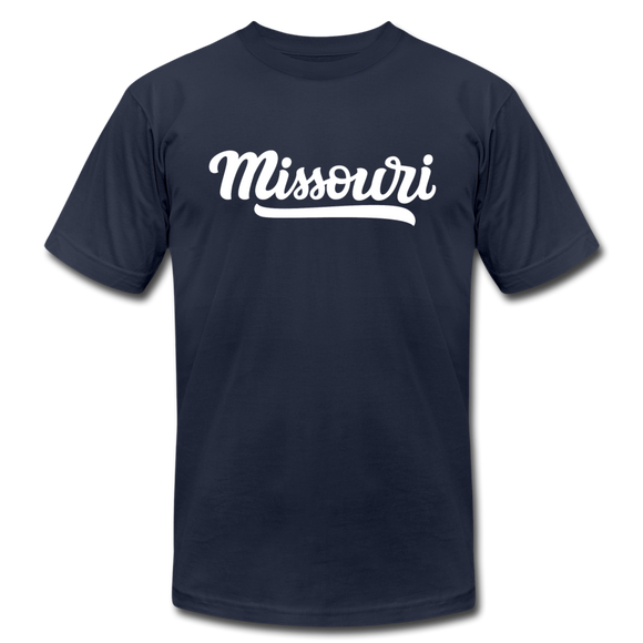 Missouri T-Shirt - Hand Lettered Unisex Missouri T Shirt - navy