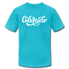 Colorado T-Shirt - Hand Lettered Unisex Colorado T Shirt - turquoise
