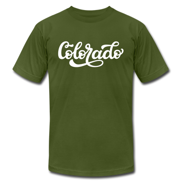 Colorado T-Shirt - Hand Lettered Unisex Colorado T Shirt - olive
