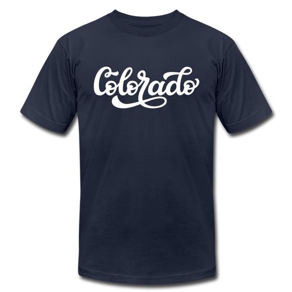 Colorado T-Shirt - Hand Lettered Unisex Colorado T Shirt - navy