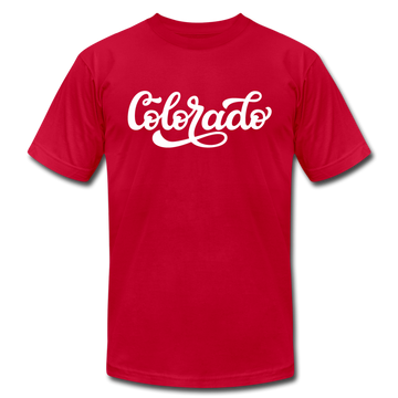 Colorado T-Shirt - Hand Lettered Unisex Colorado T Shirt - red