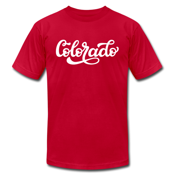 Colorado T-Shirt - Hand Lettered Unisex Colorado T Shirt - red