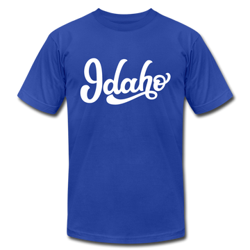 Idaho T-Shirt - Hand Lettered Unisex Idaho T Shirt - royal blue
